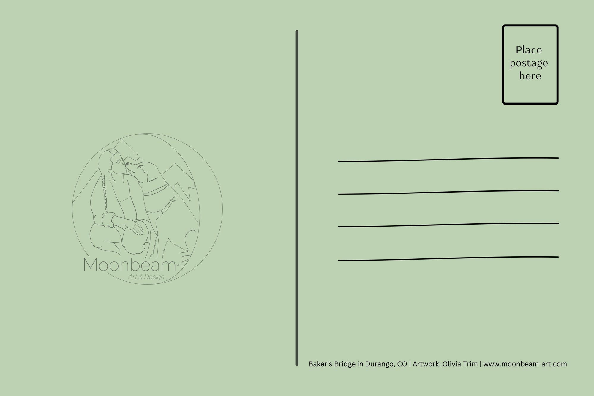 Animas River Postcard