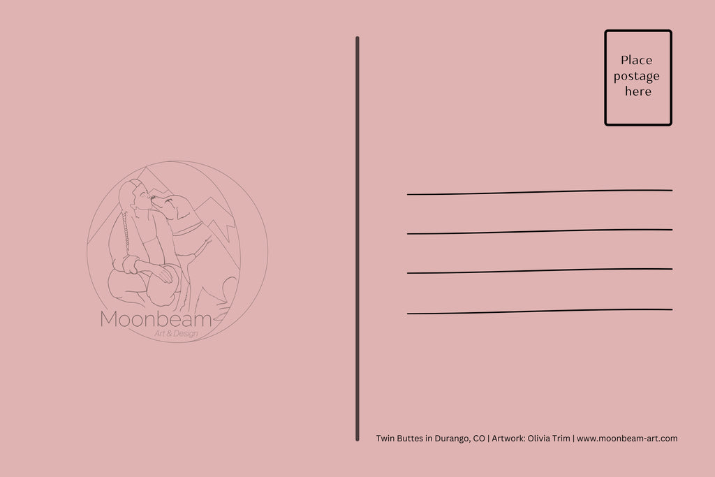 Twin Buttes Postcard