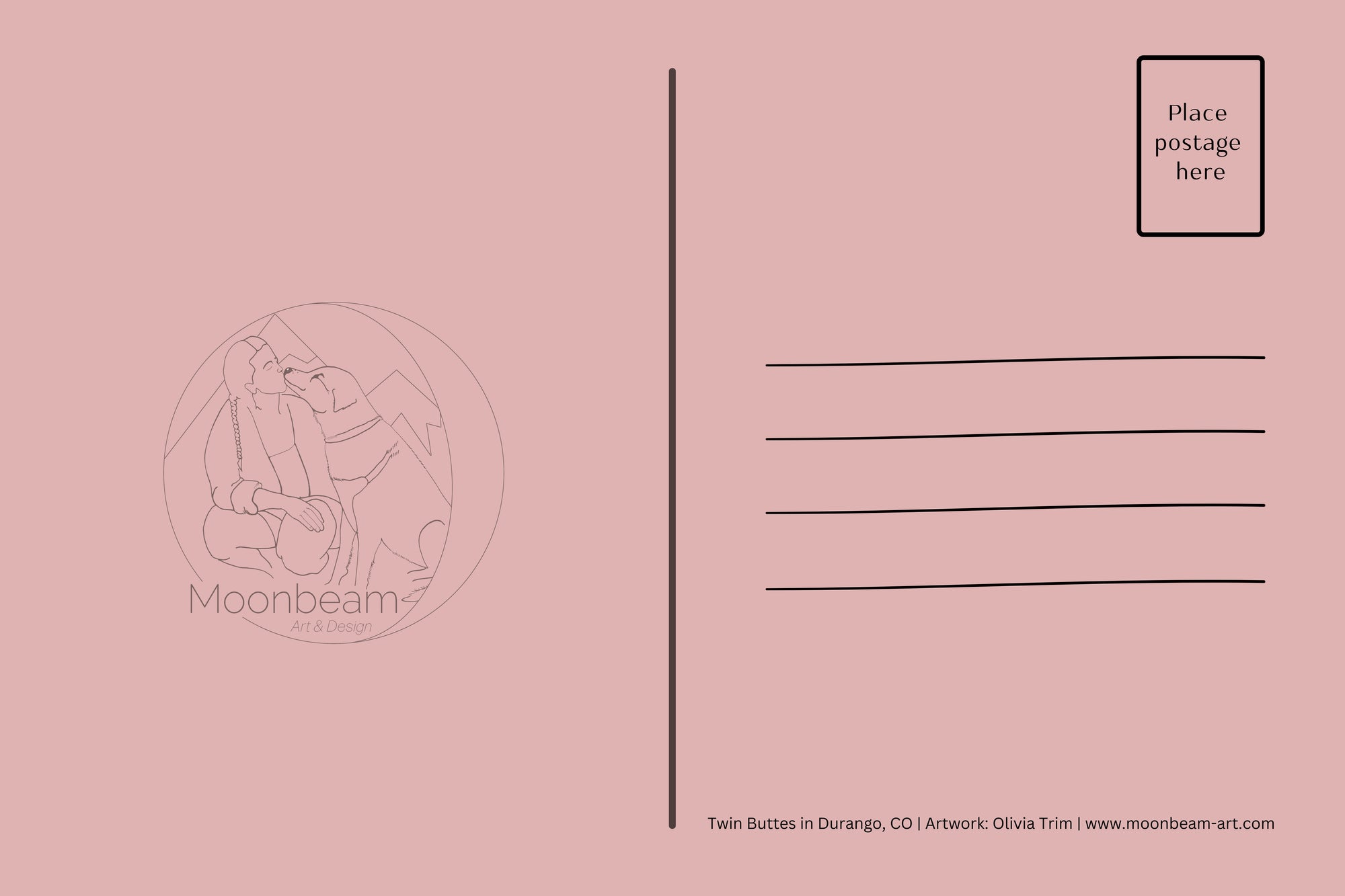 Twin Buttes Postcard