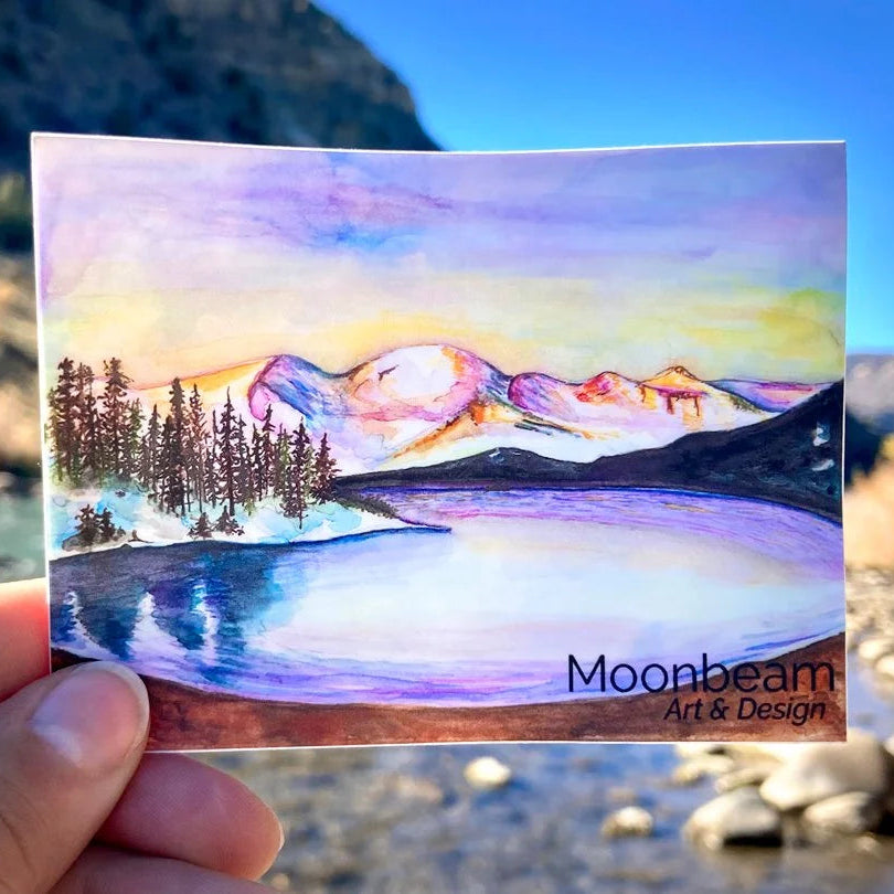 Mt. Massive at Sunset Sticker