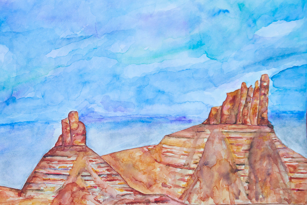 North and South Six Shooter Postcard