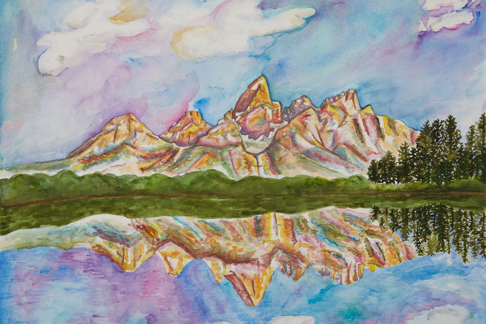 Teton Reflections Postcard