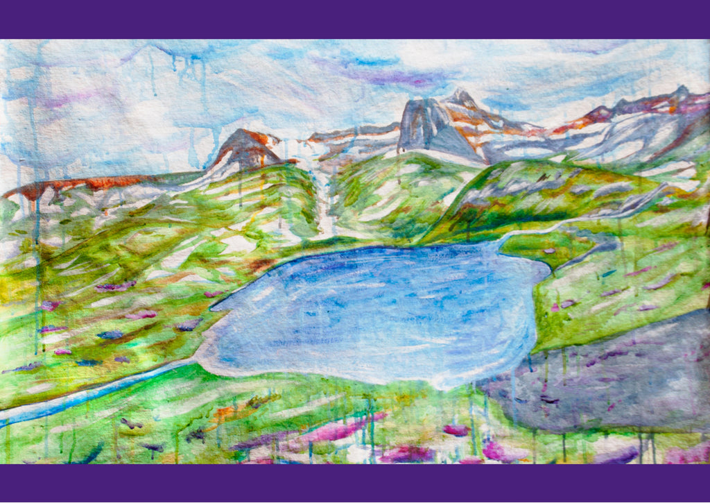 Ice Lake Greeting Card