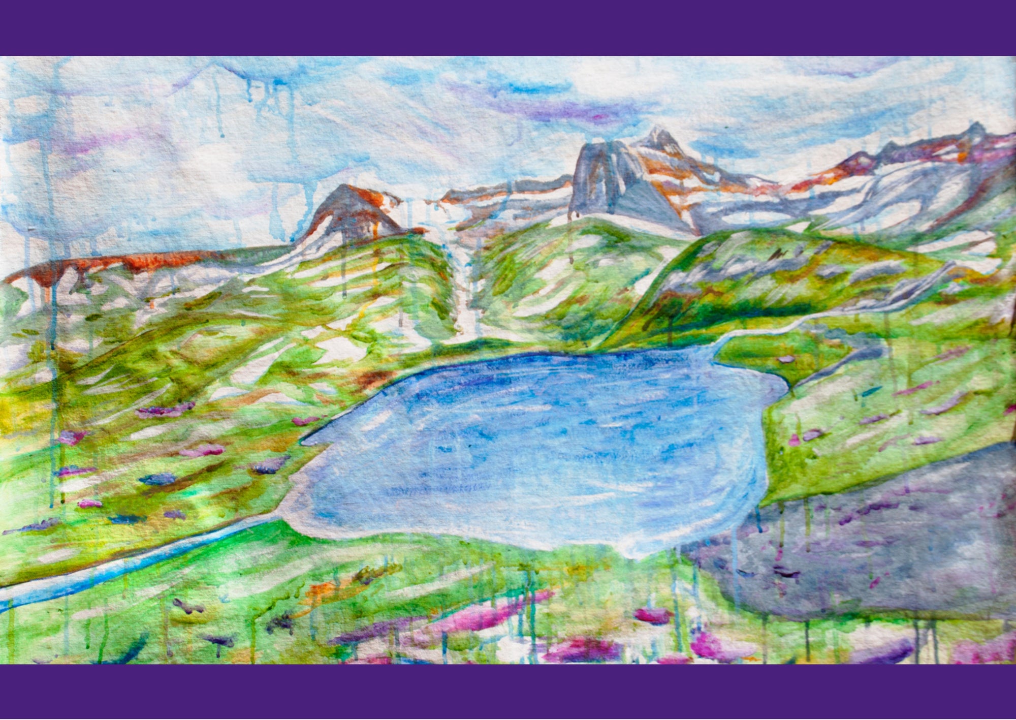 Ice Lake Greeting Card