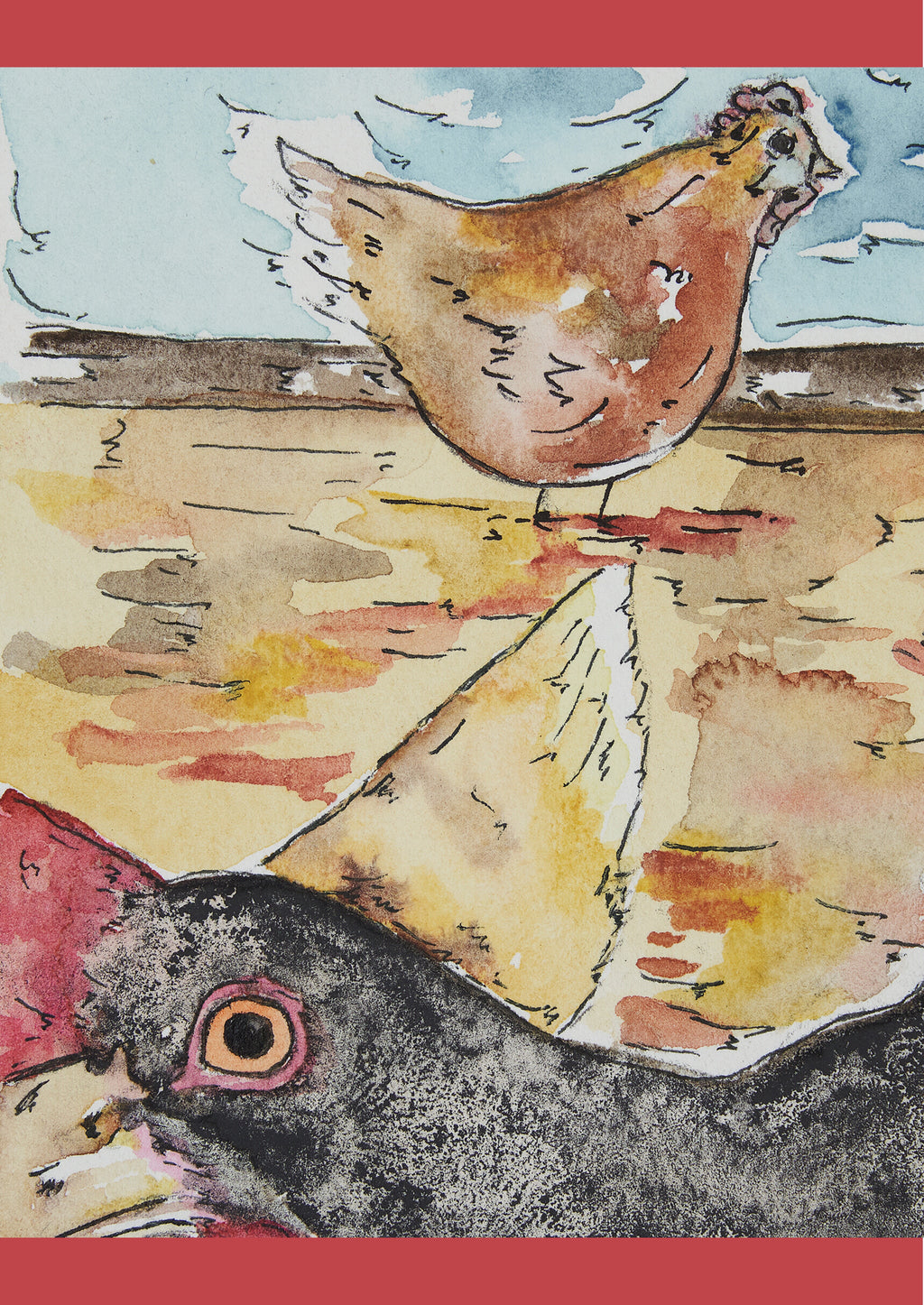 Backyard Chickens Greeting Card