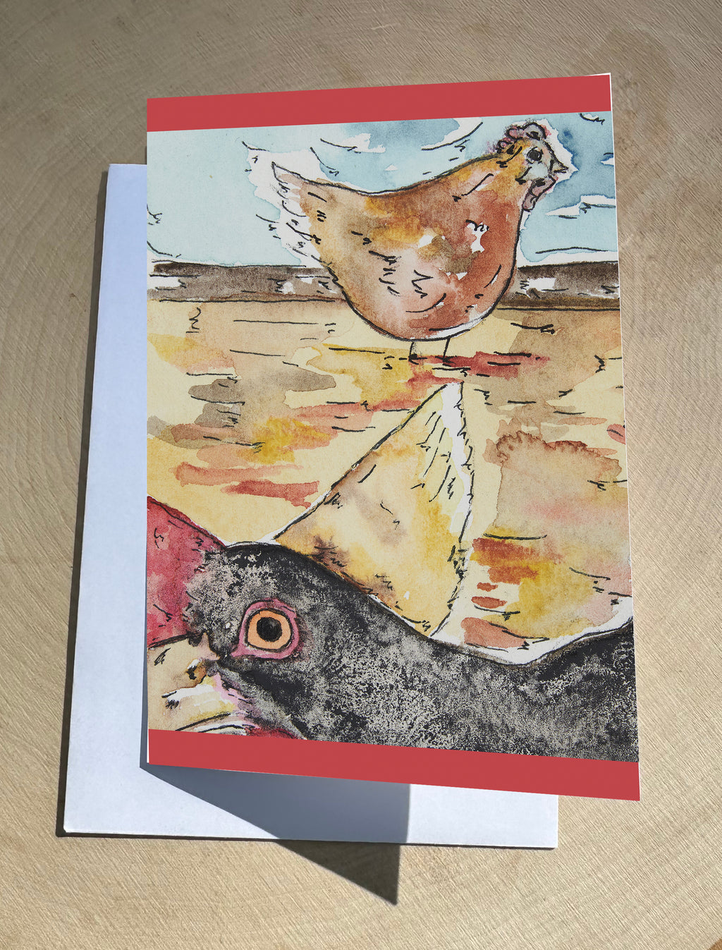 Backyard Chickens Greeting Card