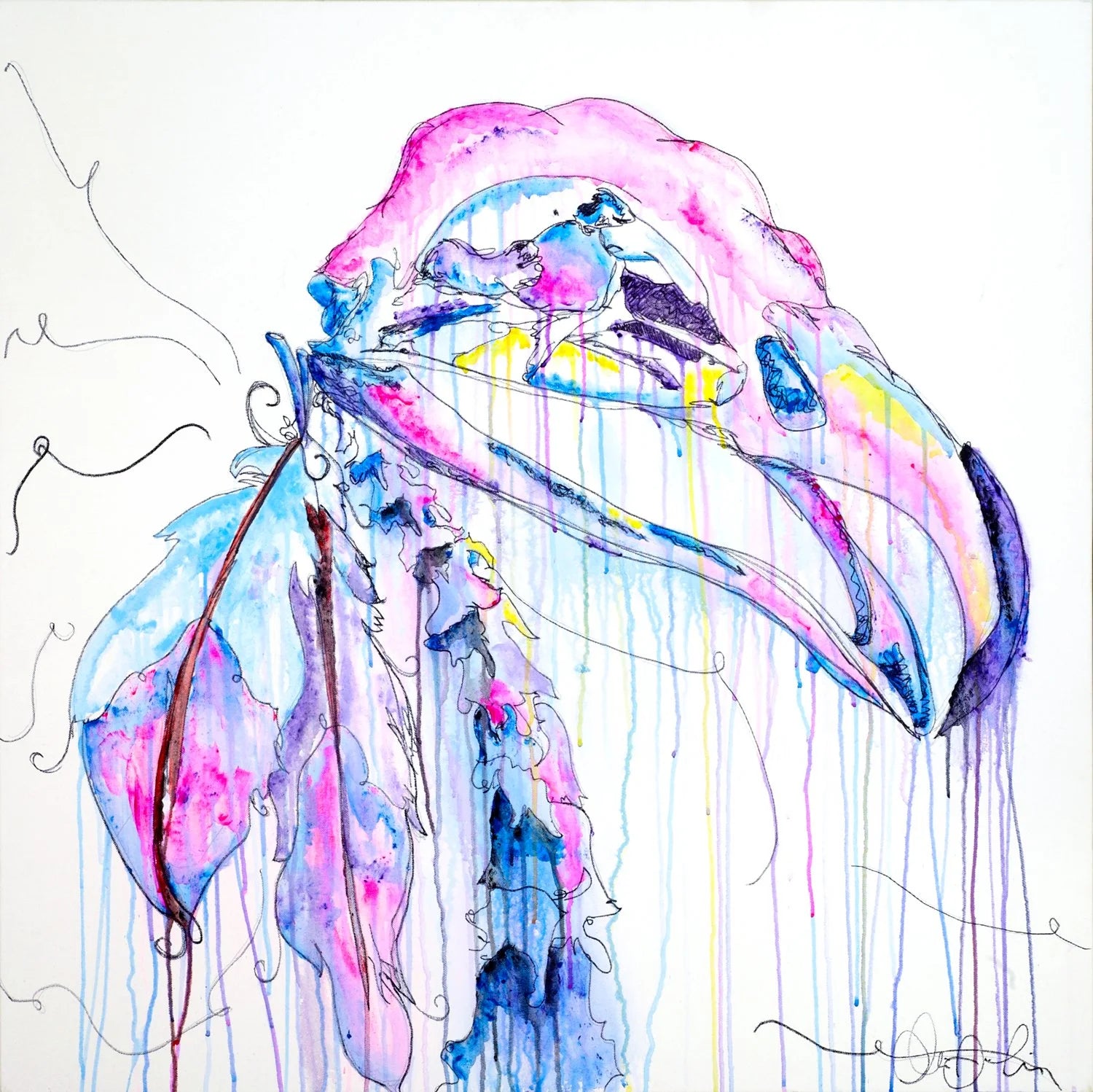 Eagle Skull Art Print