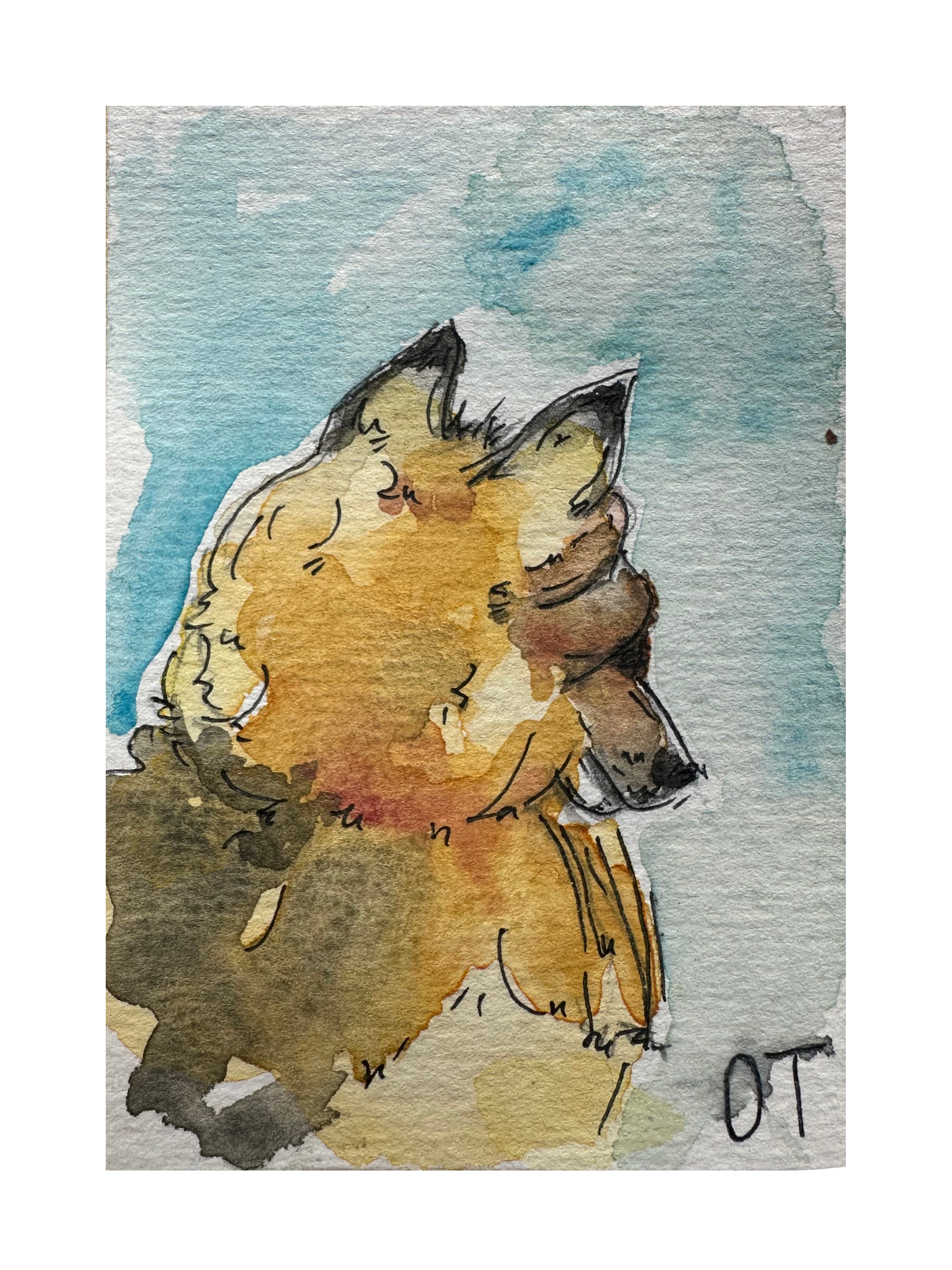 Fox Mini Original Painting