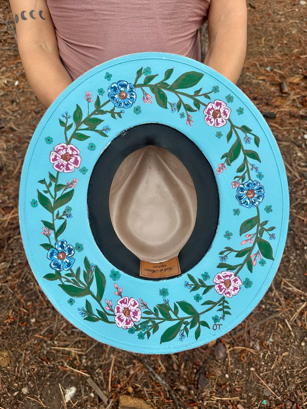 Flowers No. 1 Original Painted Hat