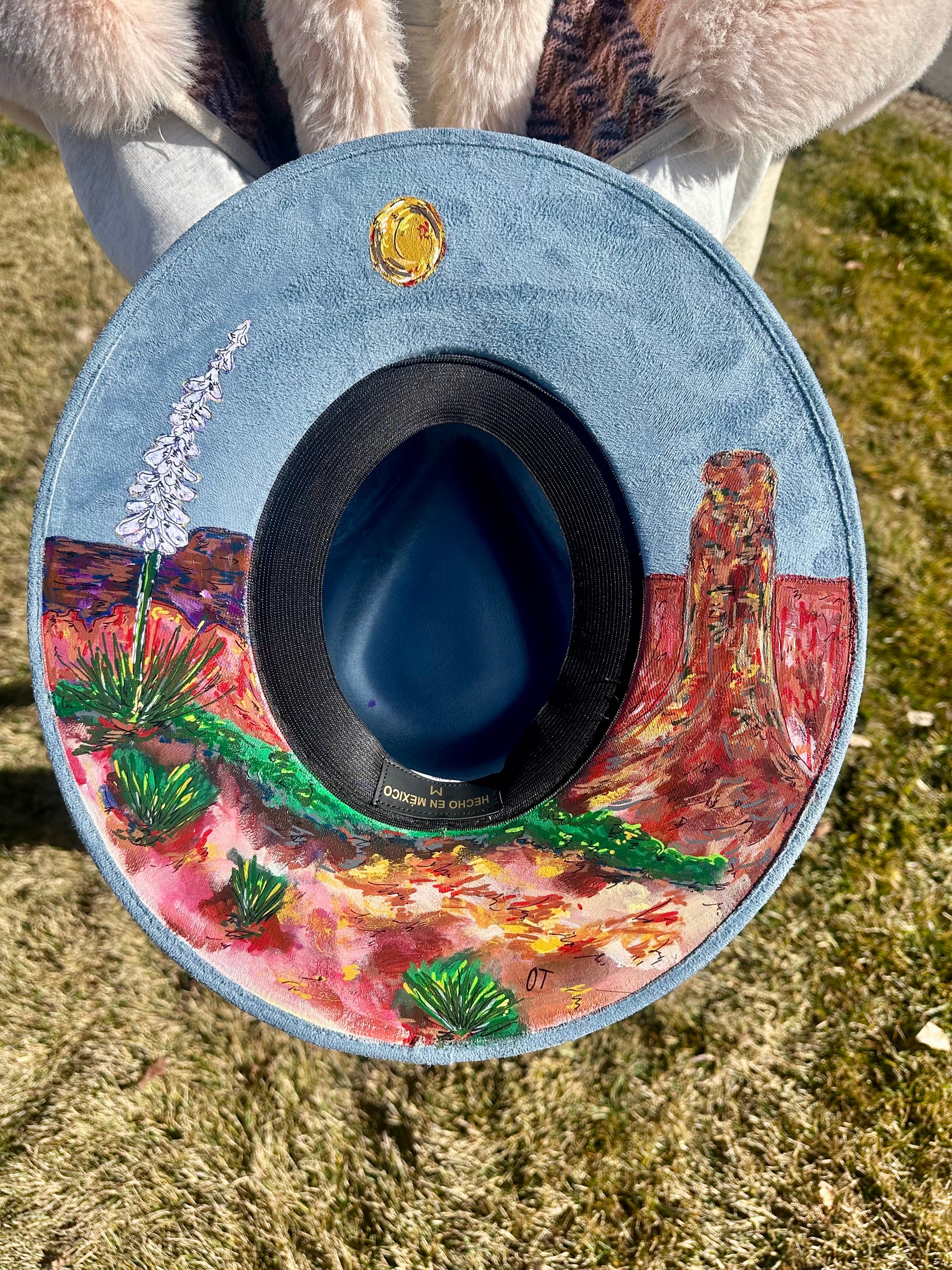 Desert Scene No. 2 Original Painted Hat