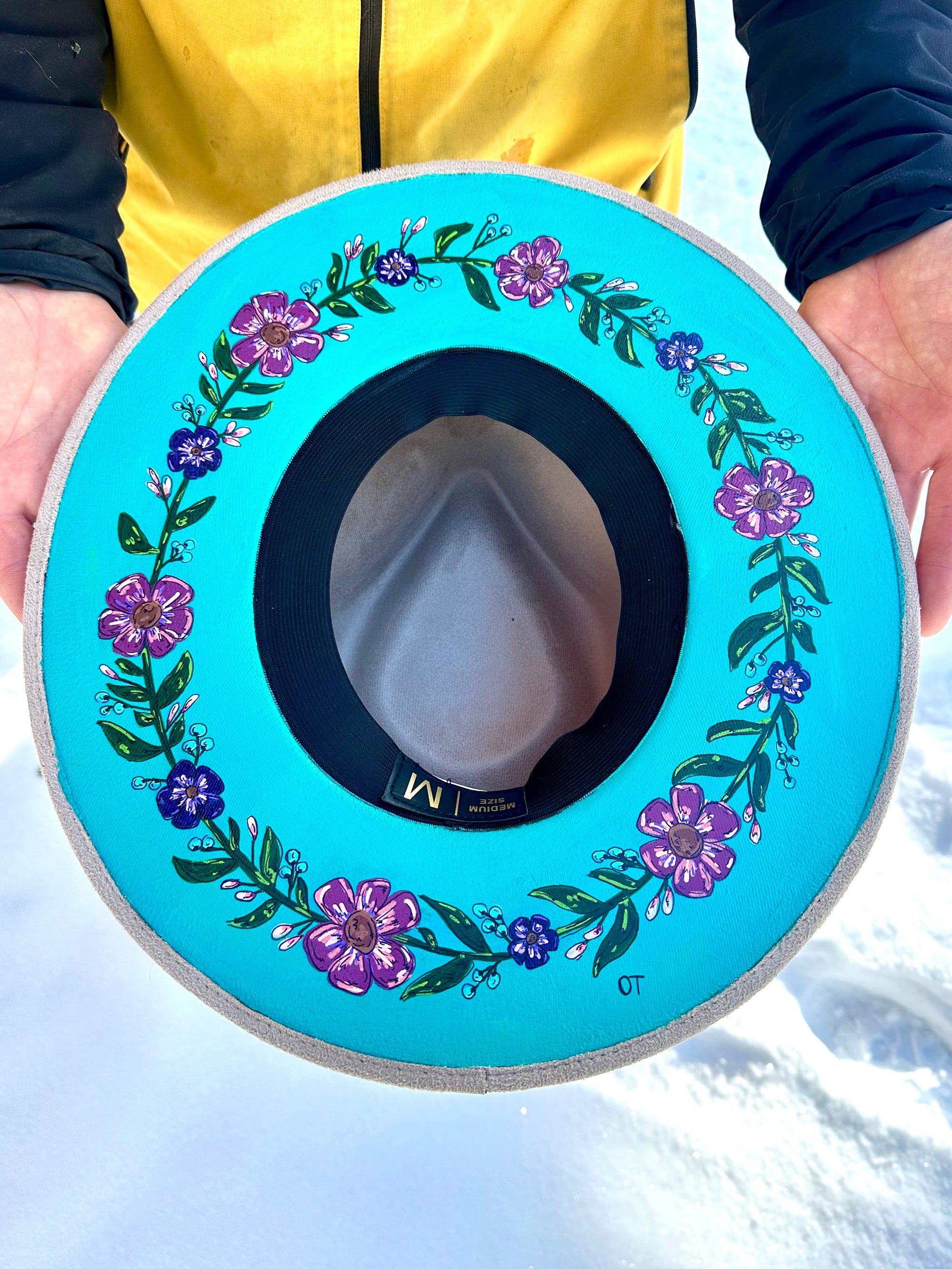 Flowers No. 2 Original Painted Hat