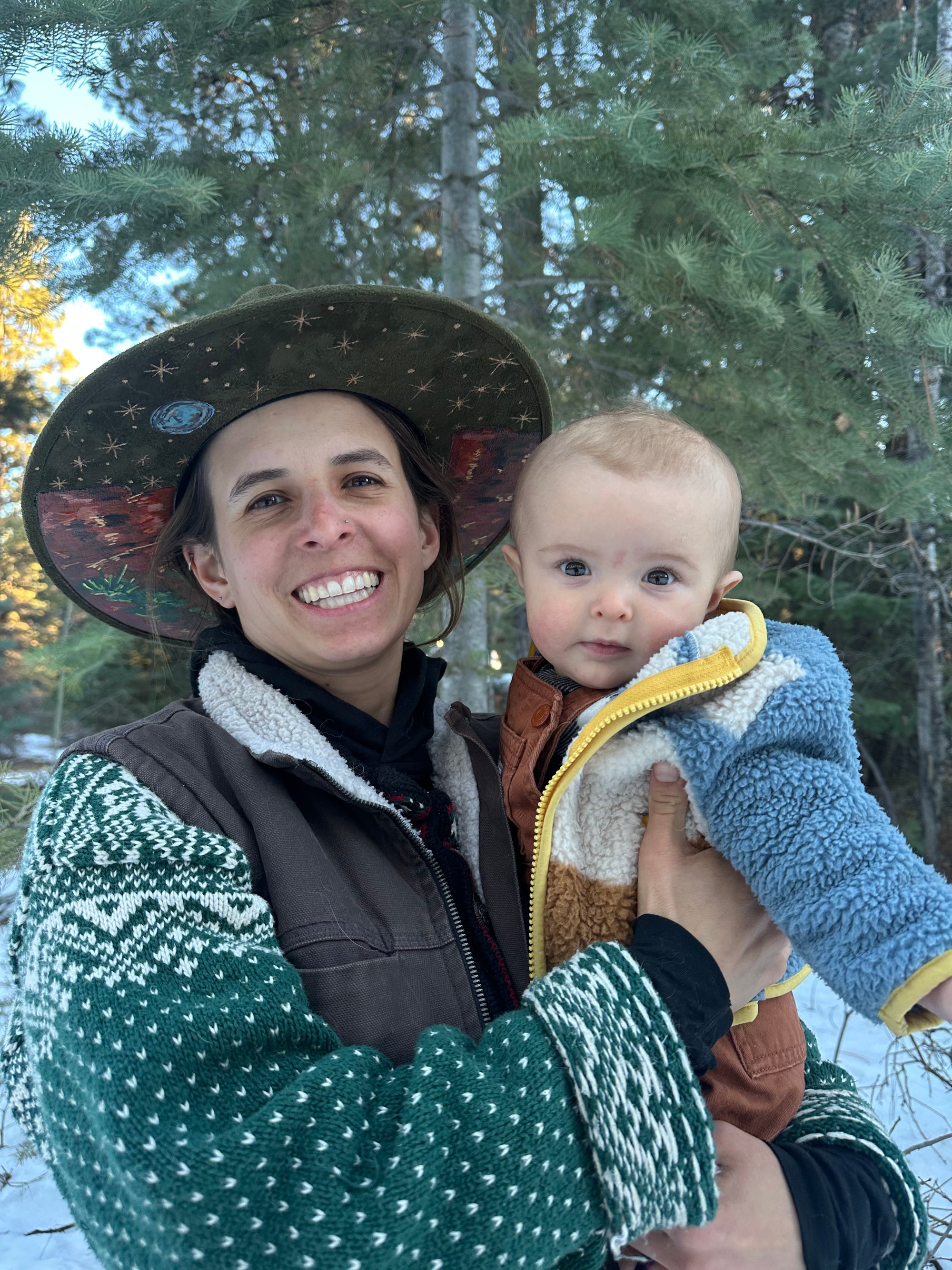 Desert Scene No. 1 Original Painted Hat