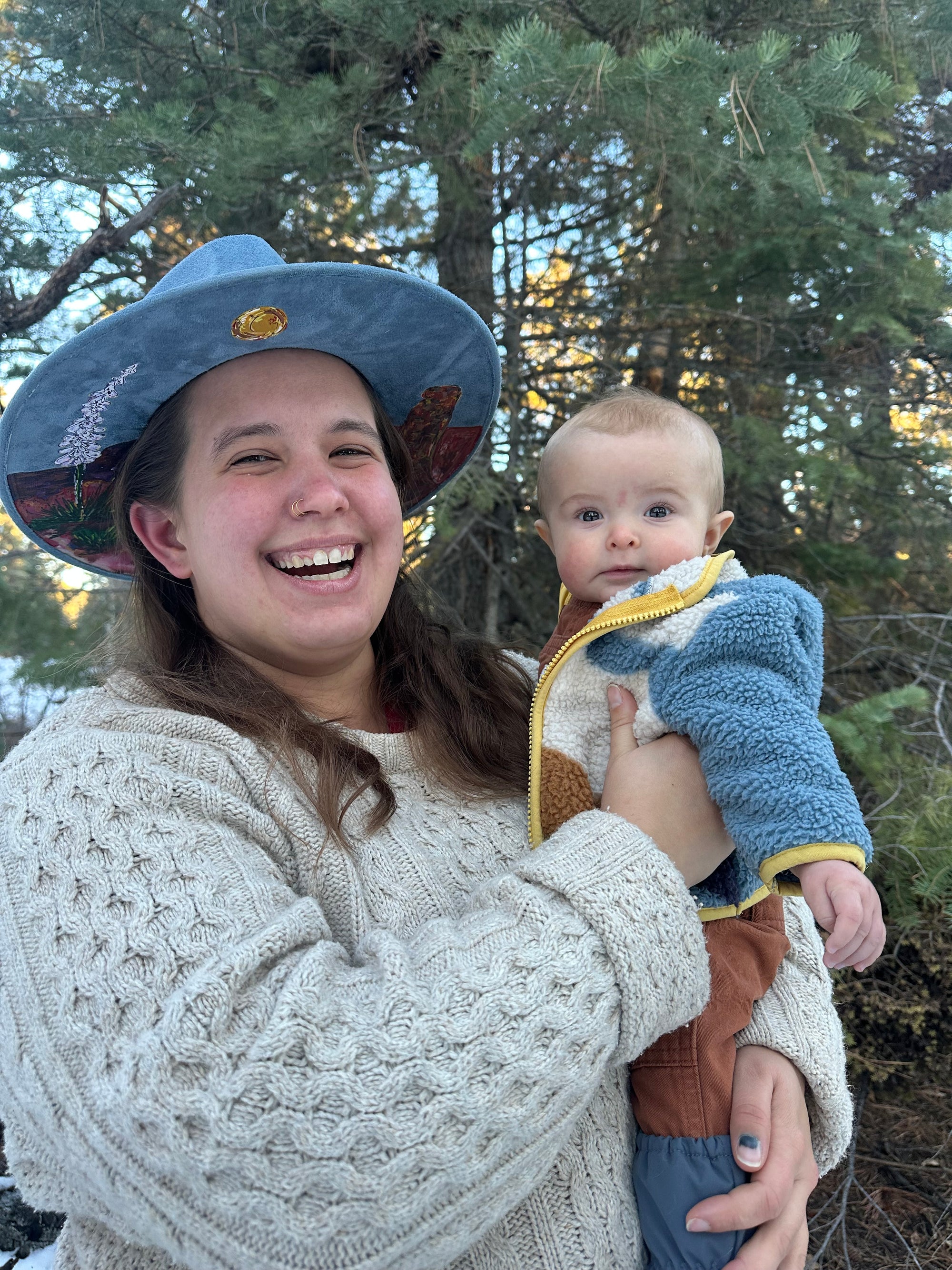 Desert Scene No. 2 Original Painted Hat