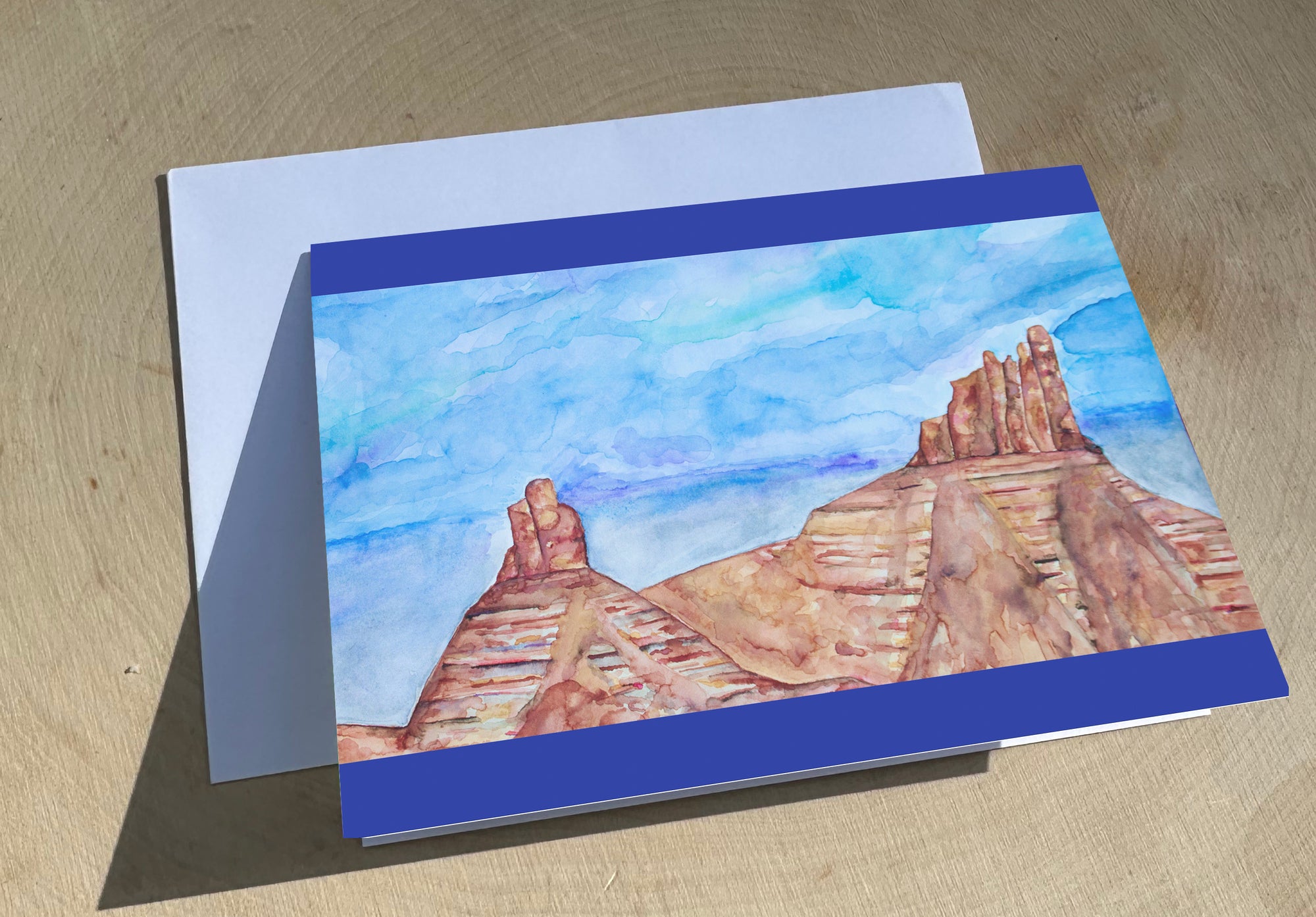 North and South Six Shooter Greeting Card