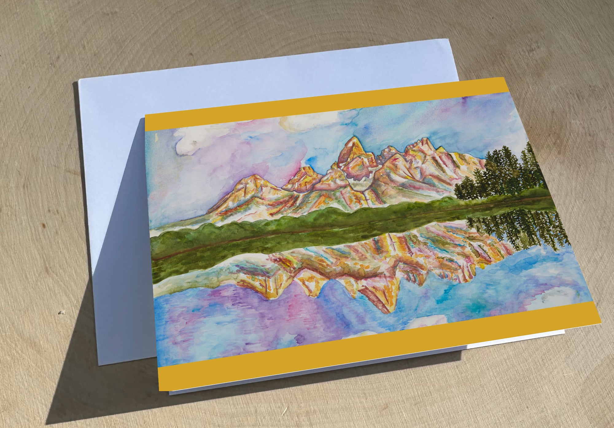Teton Reflection Greeting Card