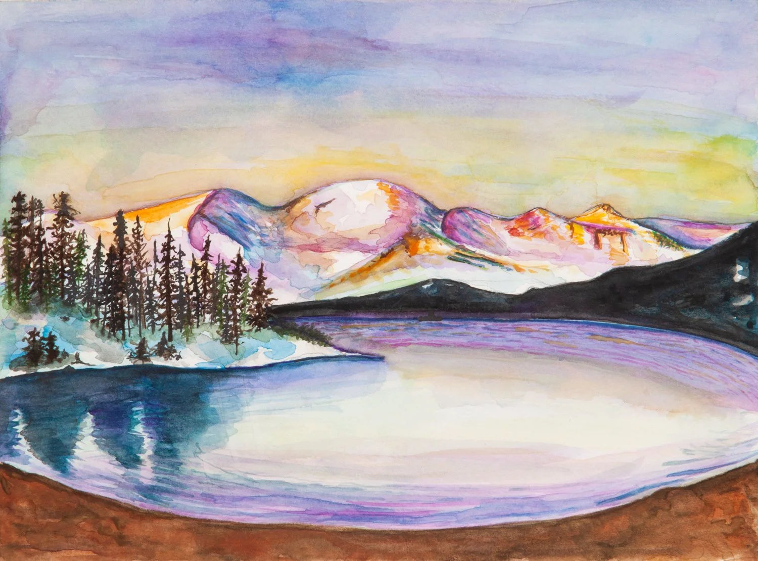 Mt Massive at Sunset Art Print