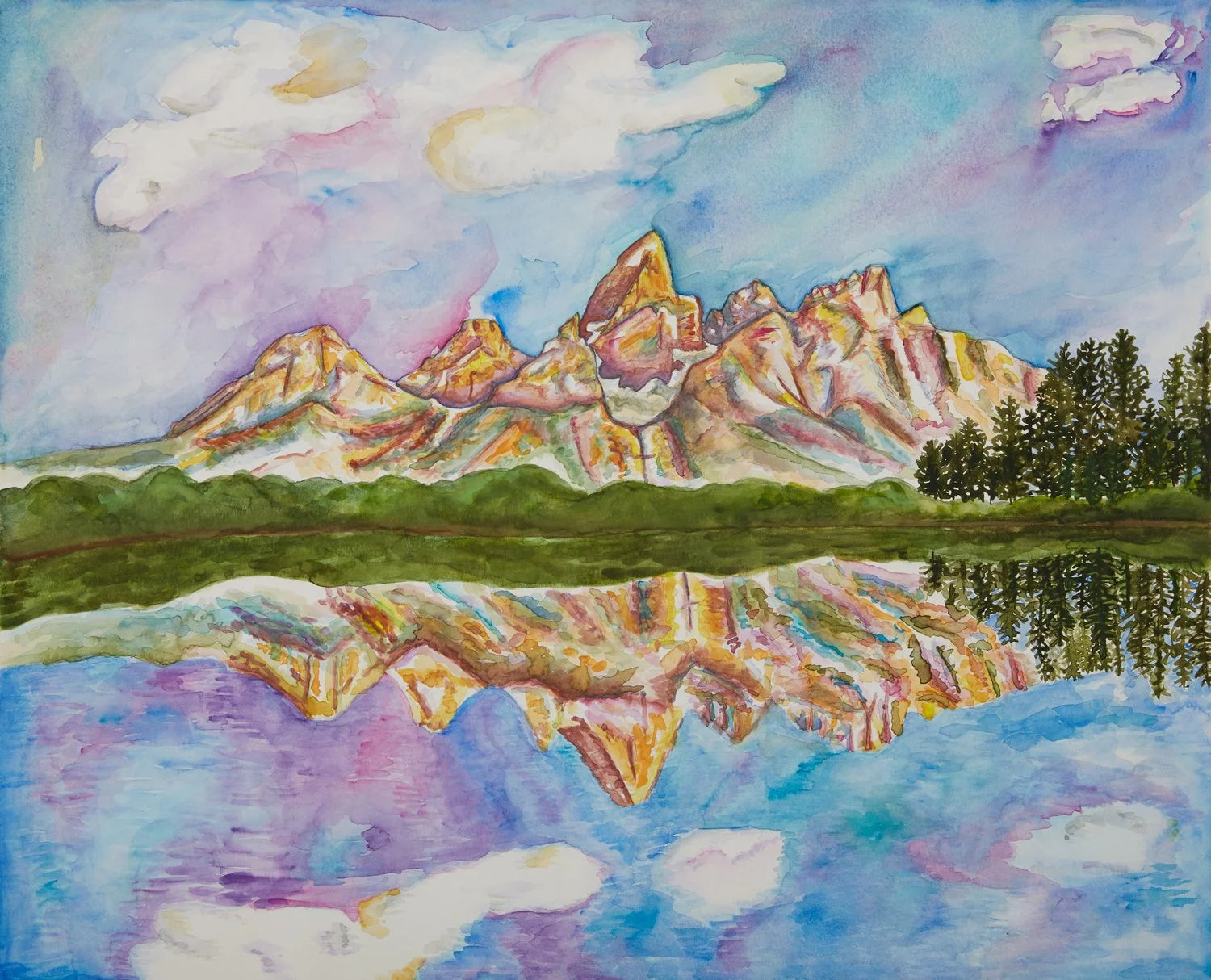 Teton Reflections Art Print